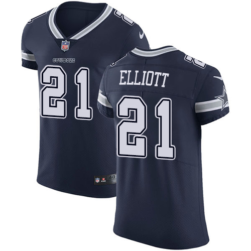 Cowboys #21 Ezekiel Elliott Navy Blue Team Color Men's Stitched Vapor Untouchable Elite Jersey cheap jerseys for sale - CheapJerseys.Shop