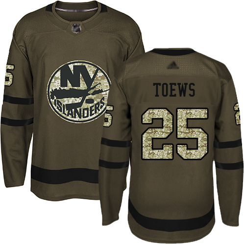 New York Islanders #25 Devon Toews Green Salute to Service Stitched Jersey Men's cheap jerseys for sale - CheapJerseys.Shop