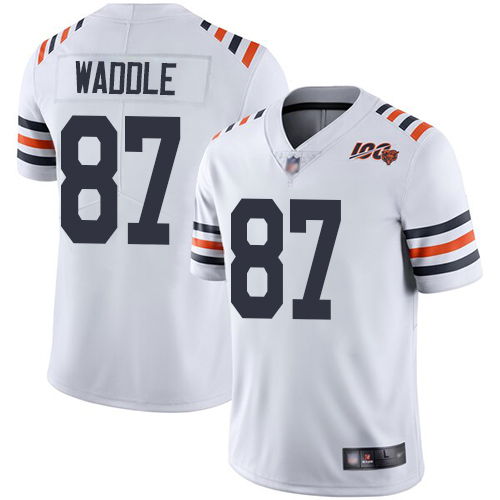 Chicago Bears #87 Tom Waddle White Alternate Men's Stitched Vapor Untouchable Limited 100th Season Jersey Men's cheap jerseys for sale - CheapJerseys.Shop