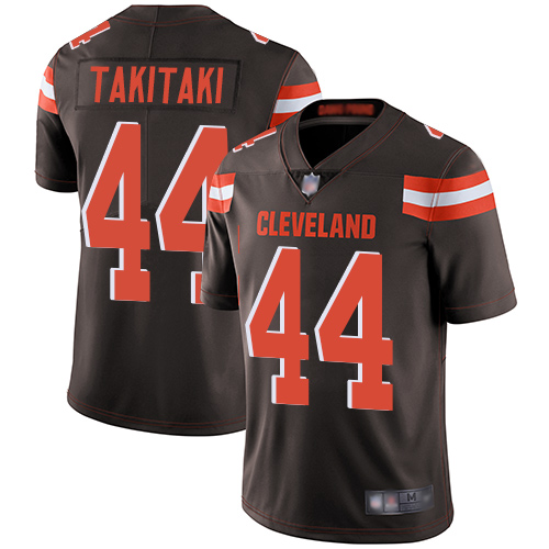 Cleveland Browns #44 Sione Takitaki Brown Team Color Men's Stitched Vapor Untouchable Limited Jersey Men's cheap jerseys for sale - CheapJerseys.Shop
