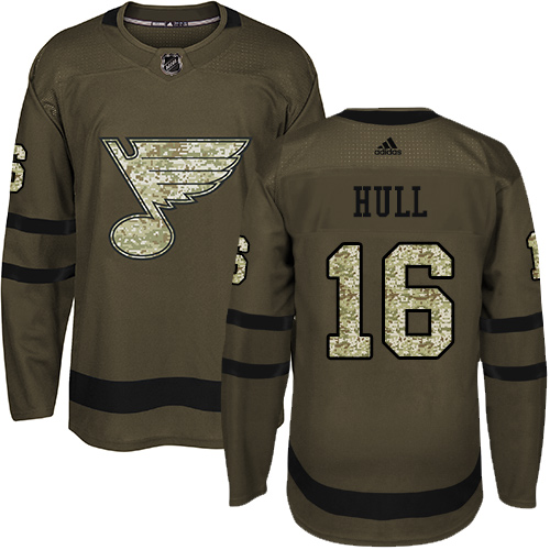 St. Louis Blues #16 Brett Hull Green Salute to Service Stitched Jersey Men's cheap jerseys for sale - CheapJerseys.Shop