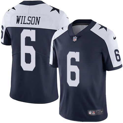 Cowboys #6 Donovan Wilson Nave Blue Thanksgiving Men's Stitched Vapor Untouchable Limited Throwback Jersey cheap jerseys for sale - CheapJerseys.Shop