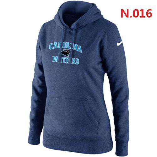 Women's Carolina Panthers Heart & Soul Pullover Hoodie Dark Blue cheap jerseys for sale - CheapJerseys.Shop