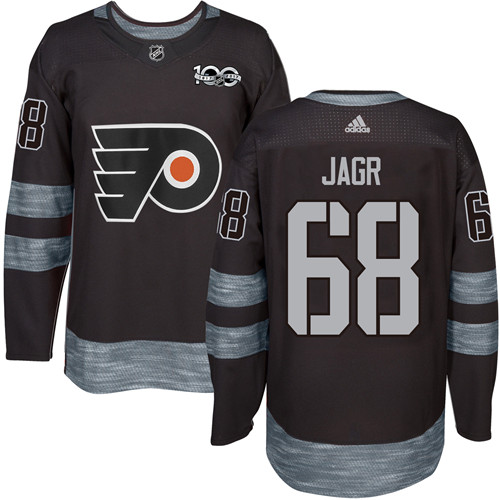 Philadelphia Flyers #68 Jaromir Jagr Black 1917-2017 100th Anniversary Stitched Jersey Men's cheap jerseys for sale - CheapJerseys.Shop