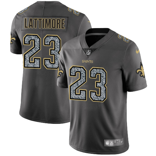New Orleans Saints #23 Marshon Lattimore Gray Static Youth Stitched Vapor Untouchable Limited Jersey Youth cheap jerseys for sale - CheapJerseys.Shop