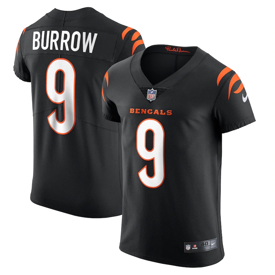 Cincinnati Bengals #9 Joe Burrow Black Youth Vapor Elite Jersey cheap jerseys for sale - CheapJerseys.Shop