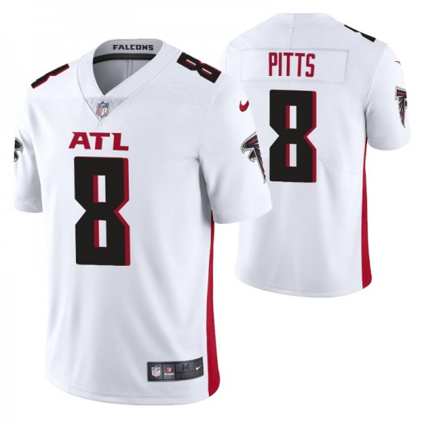 Men's Atlanta Falcons #8 Kyle Pitts White Vapor Untouchable Limited Stitched Jersey cheap jerseys for sale - CheapJerseys.Shop