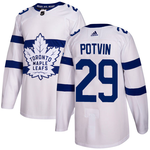 Maple Toronto Maple Leafs #29 Felix Potvin White Authentic 2018 Stadium Series Stitched Jersey Men's cheap jerseys for sale - CheapJerseys.Shop
