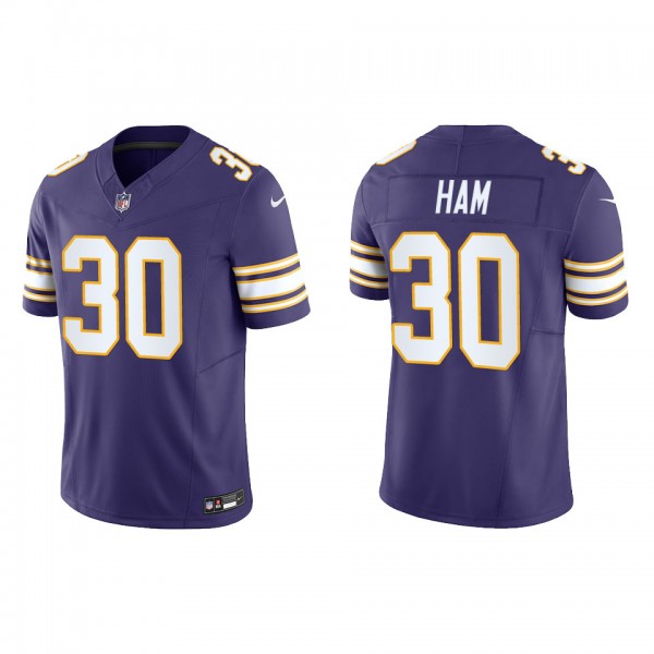 C.J. Ham Minnesota Vikings Purple Classic Vapor F.U.S.E. Limited Jersey cheap jerseys for sale - CheapJerseys.Shop