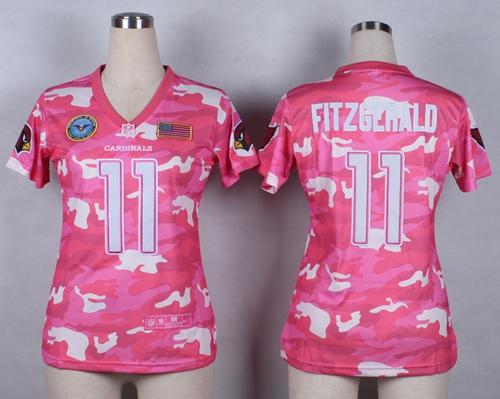 Cardinals #11 Larry Fitzgerald Pink Women's Stitched Elite Camo Fashion Jersey cheap jerseys for sale - CheapJerseys.Shop