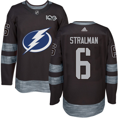 Tampa Bay Lightning #6 Anton Stralman Black 1917-2017 100th Anniversary Stitched Jersey Men's cheap jerseys for sale - CheapJerseys.Shop