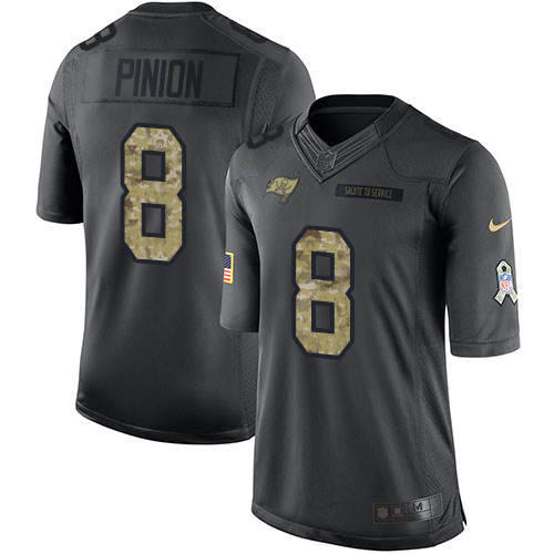 Tampa Bay Buccaneers #8 Bradley Pinion Black Youth Stitched Limited 2016 Salute to Service Jersey Youth cheap jerseys for sale - CheapJerseys.Shop