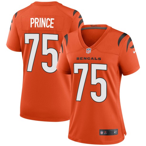 Cincinnati Cincinnati Bengals #75 Isaiah Prince Orange Women's Game Jersey Womens cheap jerseys for sale - CheapJerseys.Shop