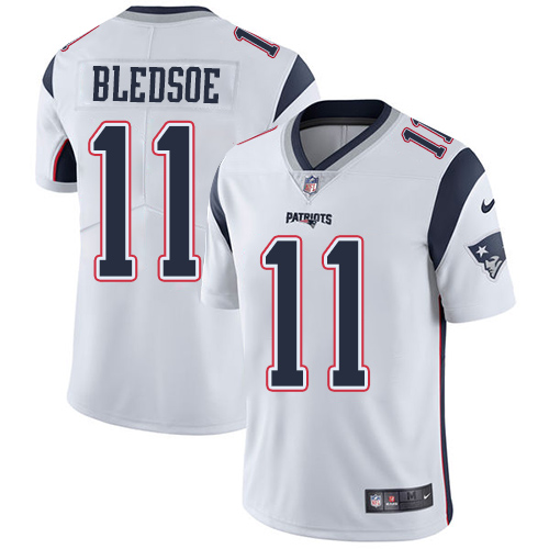 New England Patriots #11 Drew Bledsoe White Men's Stitched Vapor Untouchable Limited Jersey Men's cheap jerseys for sale - CheapJerseys.Shop