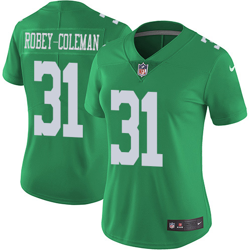 Philadelphia Eagles #31 Nickell Robey-Coleman Green Women's Stitched Limited Rush Jersey Womens cheap jerseys for sale - CheapJerseys.Shop