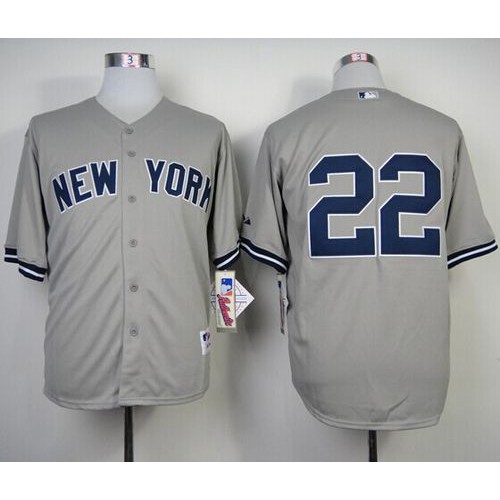 New York Yankees #22 Jacoby Ellsbury Grey Stitched Jersey Men's cheap jerseys for sale - CheapJerseys.Shop