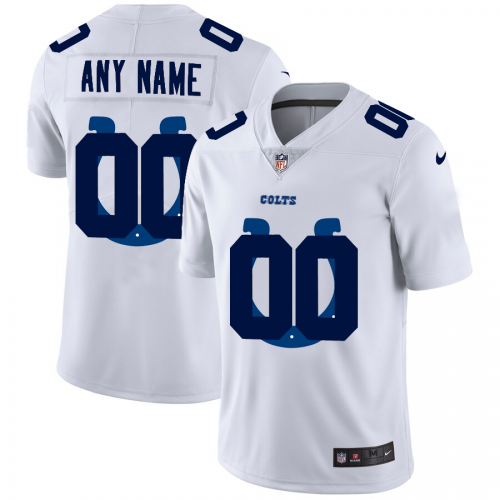 Indianapolis Colts Custom White Men's Team Logo Dual Overlap Limited Jersey cheap jerseys for sale - CheapJerseys.Shop