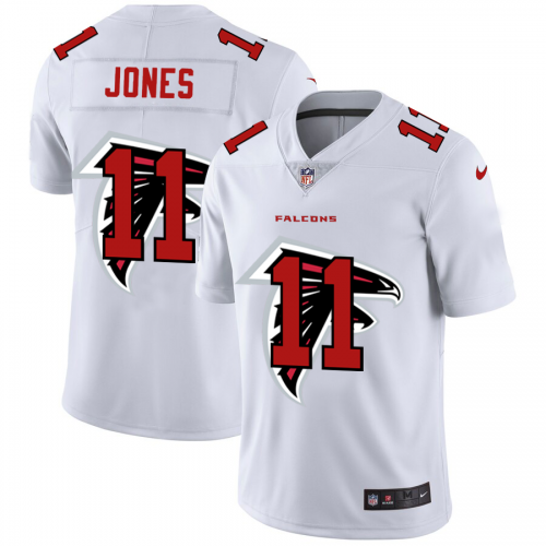 Atlanta Atlanta Falcons #11 Julio Jones White Men's Team Logo Dual Overlap Limited Jersey Men's cheap jerseys for sale - CheapJerseys.Shop