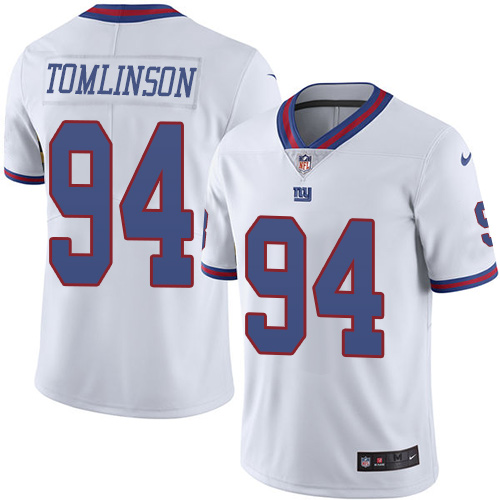 New York Giants #94 Dalvin Tomlinson White Youth Stitched Limited Rush Jersey Youth cheap jerseys for sale - CheapJerseys.Shop