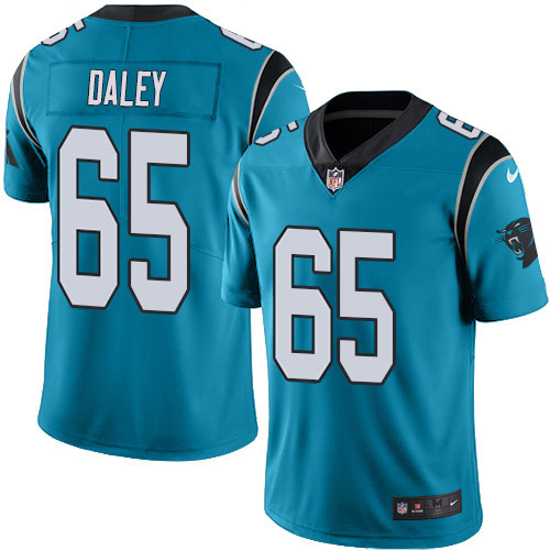 Carolina Panthers #65 Dennis Daley Blue Men's Stitched Limited Rush Jersey Men's cheap jerseys for sale - CheapJerseys.Shop