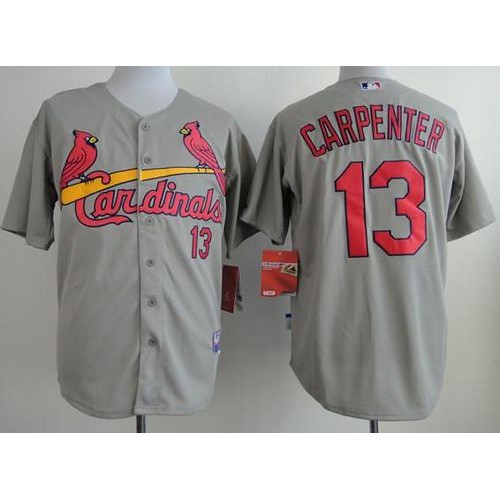 St.Louis Cardinals #13 Matt Carpenter Grey Cool Base Stitched Jersey Men's cheap jerseys for sale - CheapJerseys.Shop