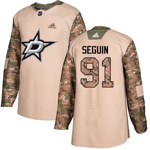 Dallas Stars #91 Tyler Seguin Camo Authentic 2017 Veterans Day Stitched Jersey Men's cheap jerseys for sale - CheapJerseys.Shop