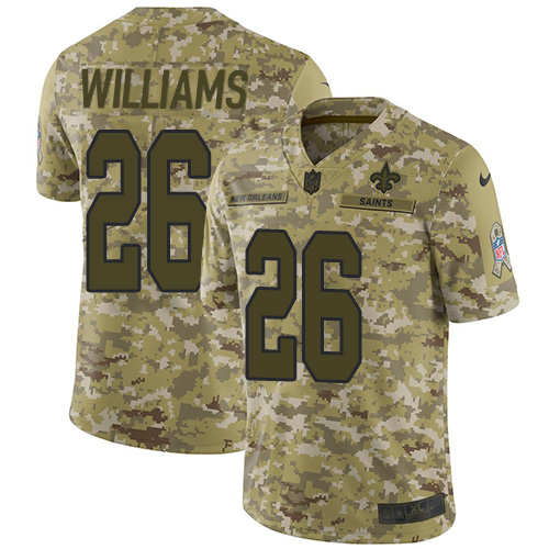 New Orleans Saints #26 P.J. Williams Camo Men's Stitched Limited 2018 Salute To Service Jersey Men's cheap jerseys for sale - CheapJerseys.Shop