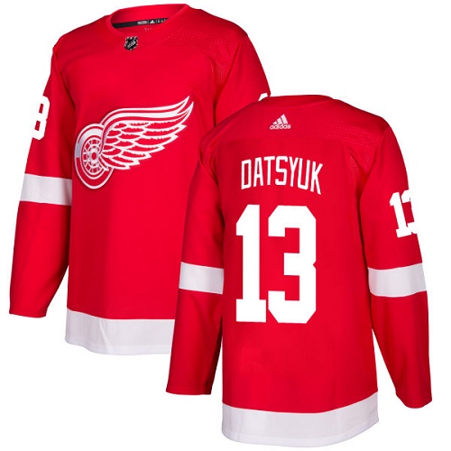 Detroit Red Wings #13 Pavel Datsyuk Red Home Authentic Stitched Jersey Men's cheap jerseys for sale - CheapJerseys.Shop