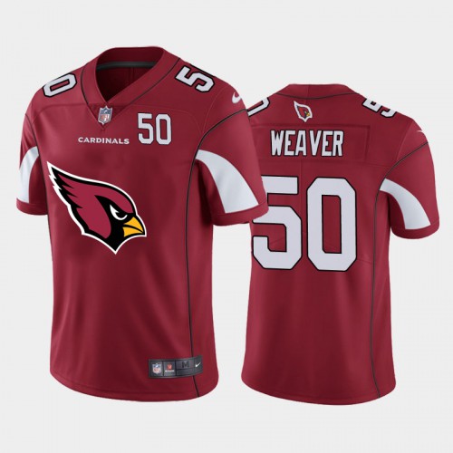Arizona Arizona Cardinals #50 Evan Weaver Red Men's Big Team Logo Player Vapor Limited Jersey Men's cheap jerseys for sale - CheapJerseys.Shop