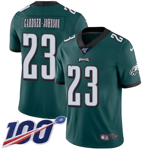 Eagles #23 C.J. Gardner-Johnson Green Team Color Youth Stitched 100th Season Vapor Untouchable Limited Jersey cheap jerseys for sale - CheapJerseys.Shop