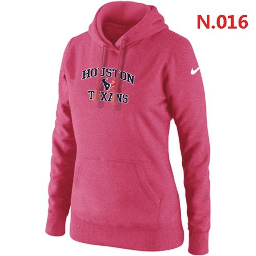 Women's Houston Texans Heart & Soul Pullover Hoodie Pink cheap jerseys for sale - CheapJerseys.Shop