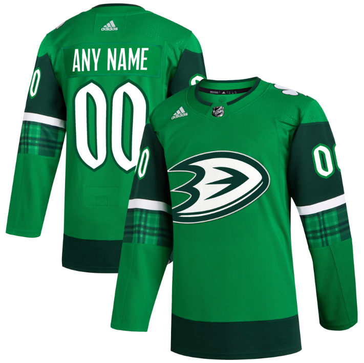 Anaheim Ducks St. Patrick Day Custom Jersey - Kelly Green cheap jerseys for sale - CheapJerseys.Shop
