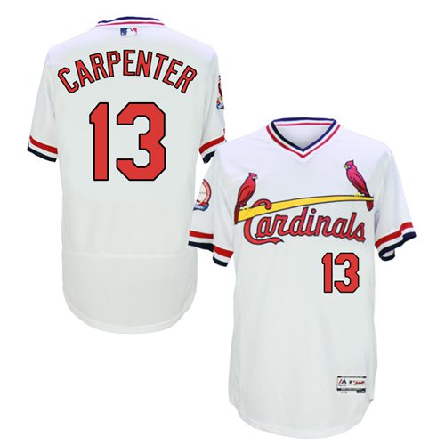 St.Louis Cardinals #13 Matt Carpenter White Flexbase Authentic Collection Cooperstown Stitched Jersey Men's cheap jerseys for sale - CheapJerseys.Shop