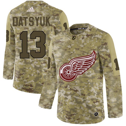 Detroit Red Wings #13 Pavel Datsyuk Camo Authentic Stitched Jersey Men's cheap jerseys for sale - CheapJerseys.Shop