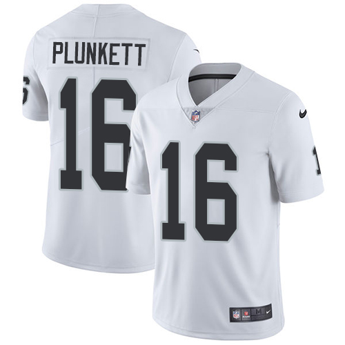 Las Vegas Raiders #16 Jim Plunkett White Men's Stitched Vapor Untouchable Limited Jersey Men's cheap jerseys for sale - CheapJerseys.Shop