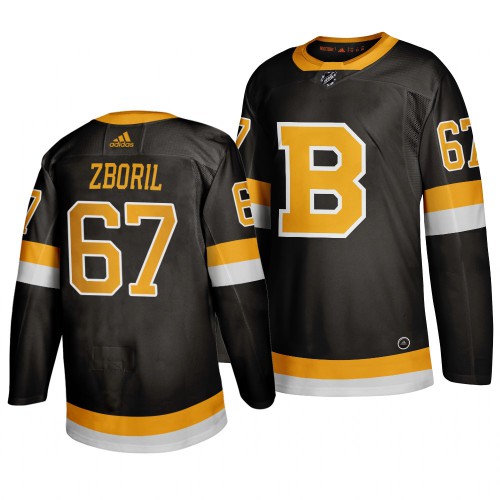 Boston Boston Bruins #67 Jakub Zboril Black 2019-20 Authentic Third Stitched Jersey Men's cheap jerseys for sale - CheapJerseys.Shop