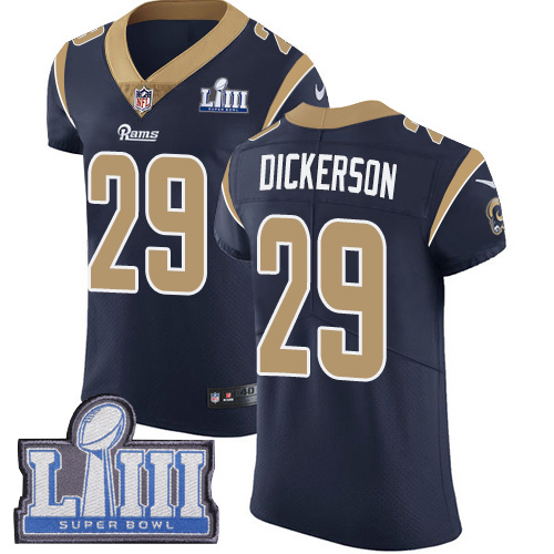 Rams #29 Eric Dickerson Navy Blue Team Color Super Bowl LIII Bound Men's Stitched Vapor Untouchable Elite Jersey cheap jerseys for sale - CheapJerseys.Shop