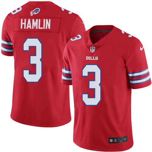 Bills #3 Damar Hamlin Red Youth Stitched Limited Rush Jersey cheap jerseys for sale - CheapJerseys.Shop