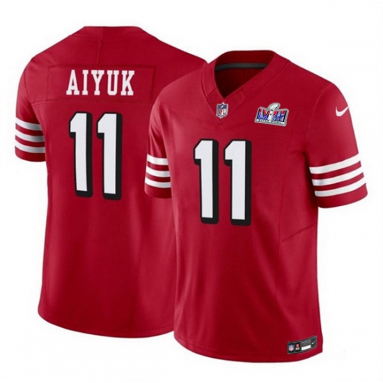 Youth San Francisco 49ers 11 Brandon Aiyuk Red 2023 F U S E Vapor Limited Throwback Stitched 2024 Super Bowl LVIII Jersey cheap jerseys for sale - CheapJerseys.Shop