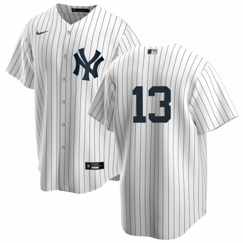 New York New York Yankees #13 Joey Gallo Men's White Home Jersey - No Name Men's cheap jerseys for sale - CheapJerseys.Shop