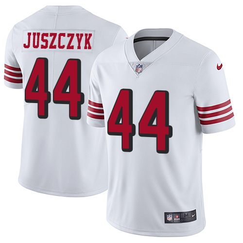 49ers #44 Kyle Juszczyk White Rush Youth Stitched Vapor Untouchable Limited Jersey cheap jerseys for sale - CheapJerseys.Shop