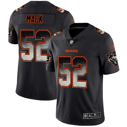 Chicago Bears #52 Khalil Mack Black Men's Stitched Vapor Untouchable Limited Smoke Fashion Jersey Men's cheap jerseys for sale - CheapJerseys.Shop