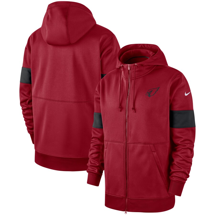 Arizona Cardinals Sideline Performance Full-Zip Hoodie Cardinal cheap jerseys for sale - CheapJerseys.Shop