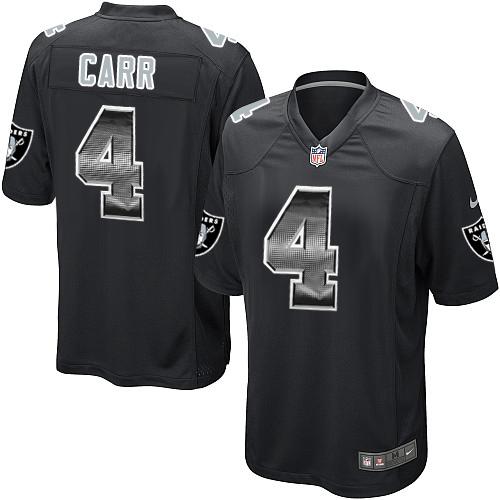 Raiders #4 Derek Carr Black Team Color Men's Stitched Limited Strobe Jersey cheap jerseys for sale - CheapJerseys.Shop