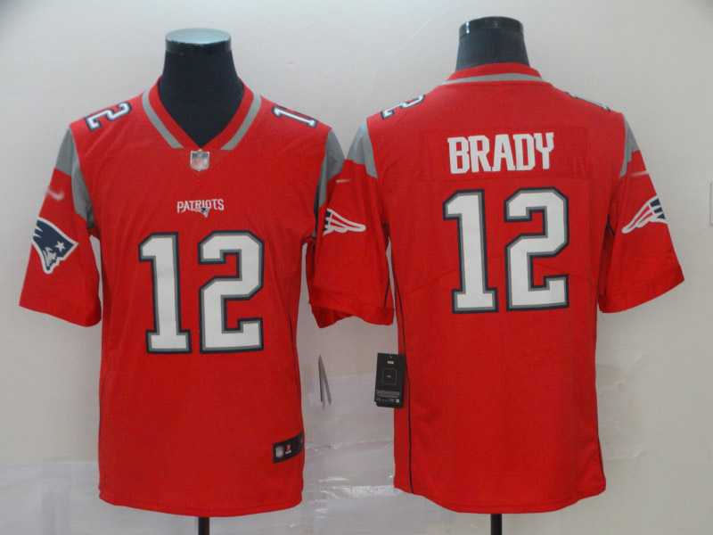 Patriots #12 Tom Brady Red Men's Stitched Limited Inverted Legend Jersey cheap jerseys for sale - CheapJerseys.Shop