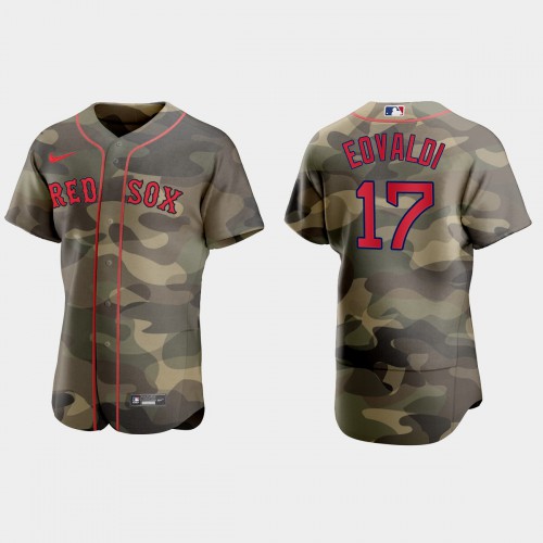 Boston Boston Red Sox #17 Mathan Eovaldi Men's 2021 Armed Forces Day Authentic Jersey -Camo Men's cheap jerseys for sale - CheapJerseys.Shop