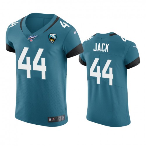 Jacksonville Jacksonville Jaguars #44 Myles Jack Teal 25th Season Vapor Elite Stitched Jersey Men's cheap jerseys for sale - CheapJerseys.Shop