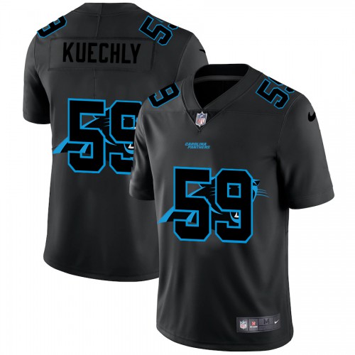 Carolina Carolina Panthers #59 Luke Kuechly Men's Team Logo Dual Overlap Limited Jersey Black Men's cheap jerseys for sale - CheapJerseys.Shop