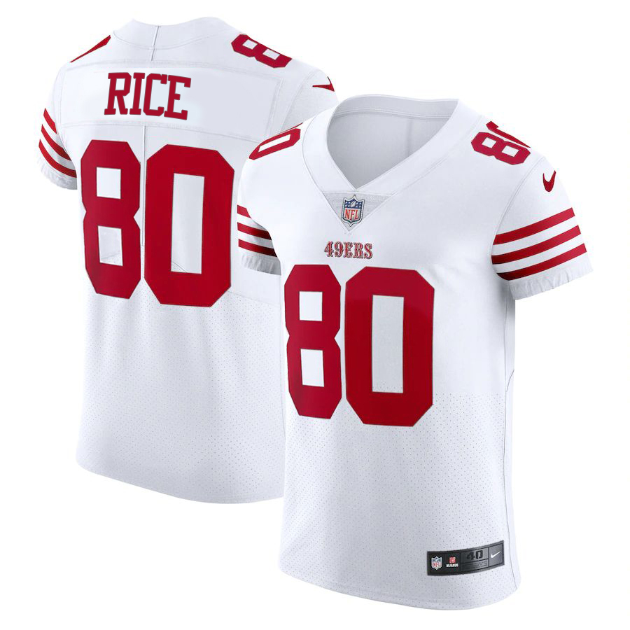San Francisco 49ers #80 Jerry Rice White Men's 2022-23 Authentic Stitched Vapor Untouchable Elite Jersey cheap jerseys for sale - CheapJerseys.Shop