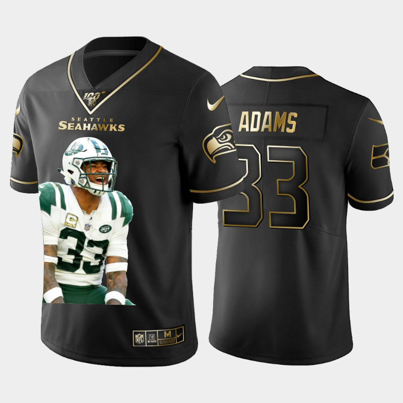 Seattle Seahawks #33 Jamal Adams Team Hero Vapor Limited 100 Jersey Black Golden cheap jerseys for sale - CheapJerseys.Shop